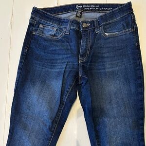 GAP Dark Blue Skinny Roll-Up Jeans